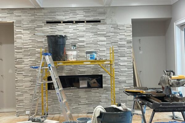 LEDGERSTONE FIREPLACE